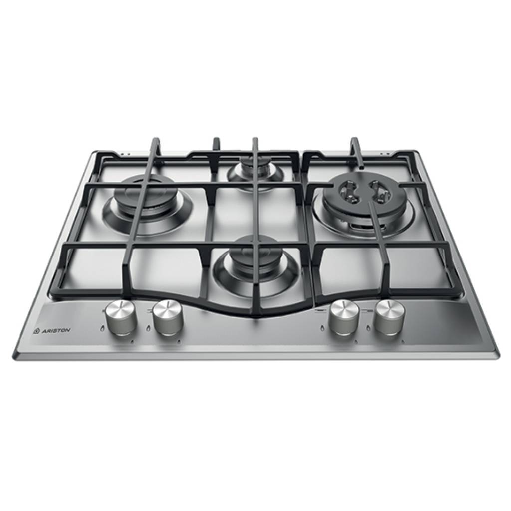 Ariston PC640TGHAUS.1 60cm Stainless Steel Gas Cooktop