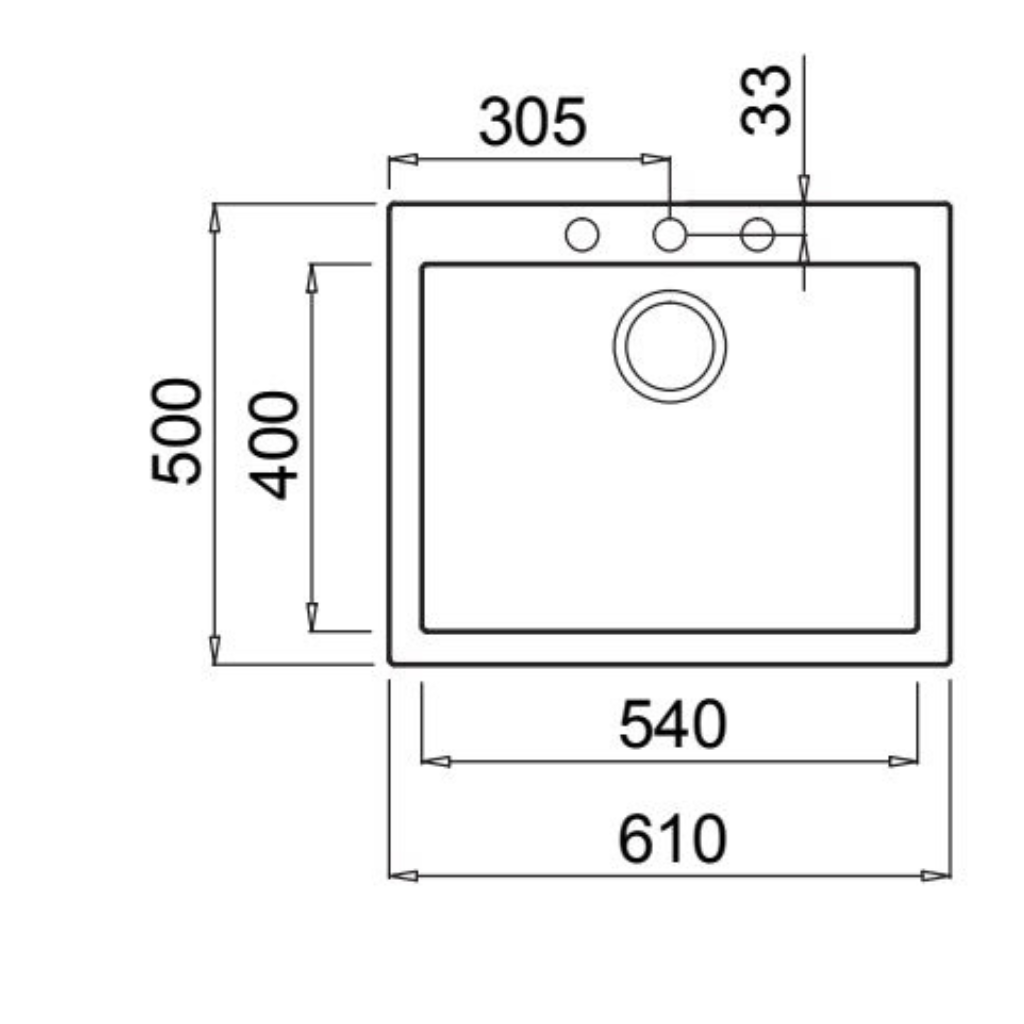 Artusi AGS611B Dimension Image - The Appliance Guys
