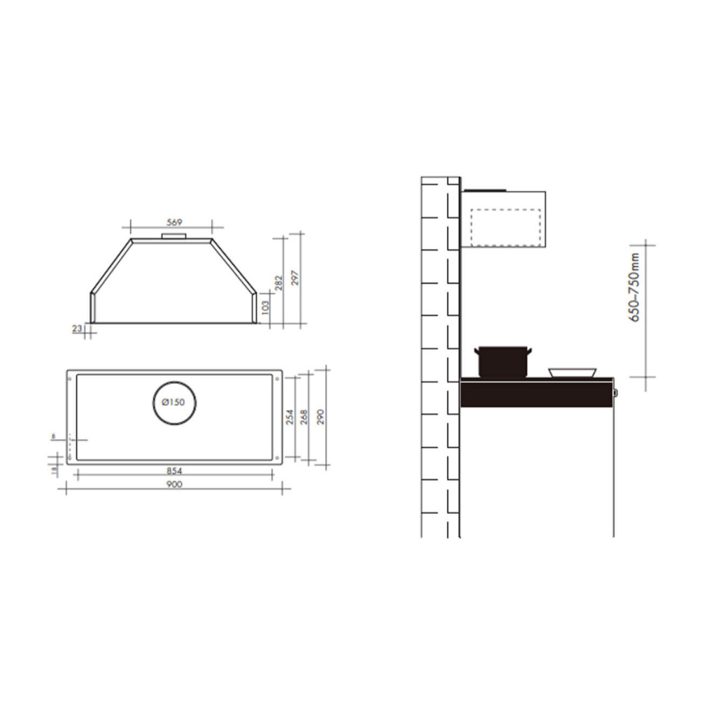 Artusi AUM90B Dimensions - The Appliance Guys