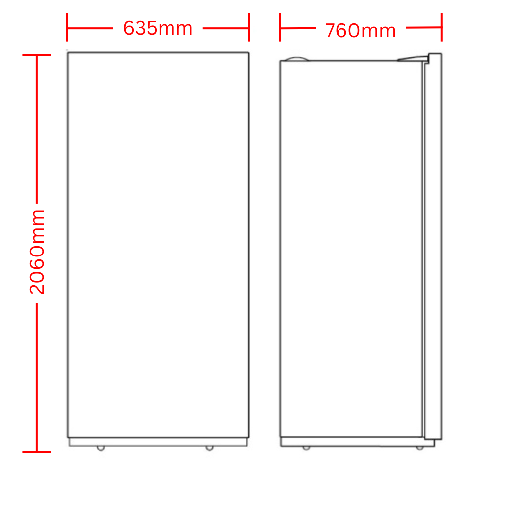 Bromic GD0500LF Dimension Image - The Appliance Guys