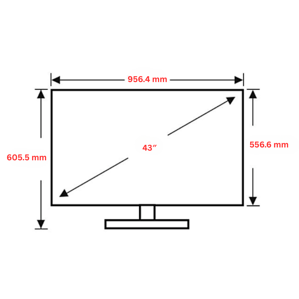 ChiQ U43QM10 43 Inch Black QLED 4K Google Frameless TV
