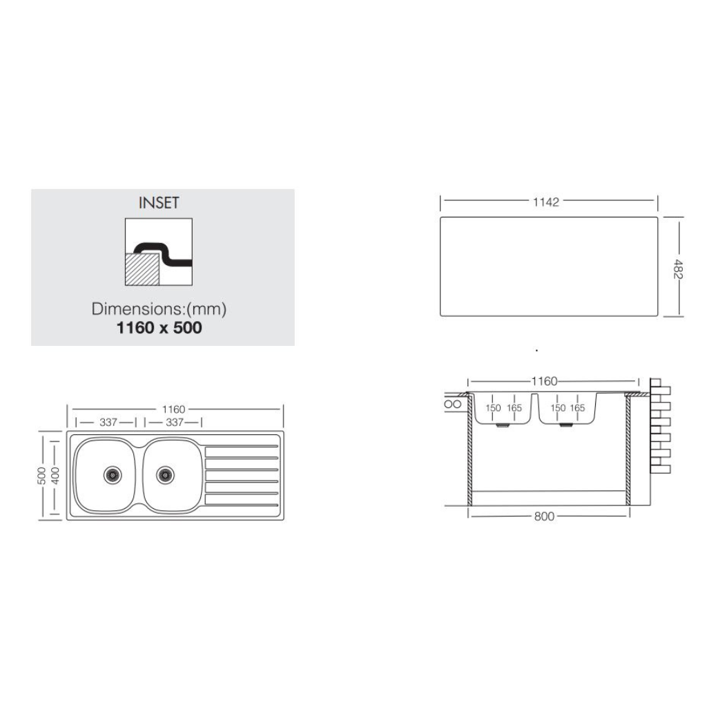 Artusi DEVON Dimension Image - The Appliance Guys
