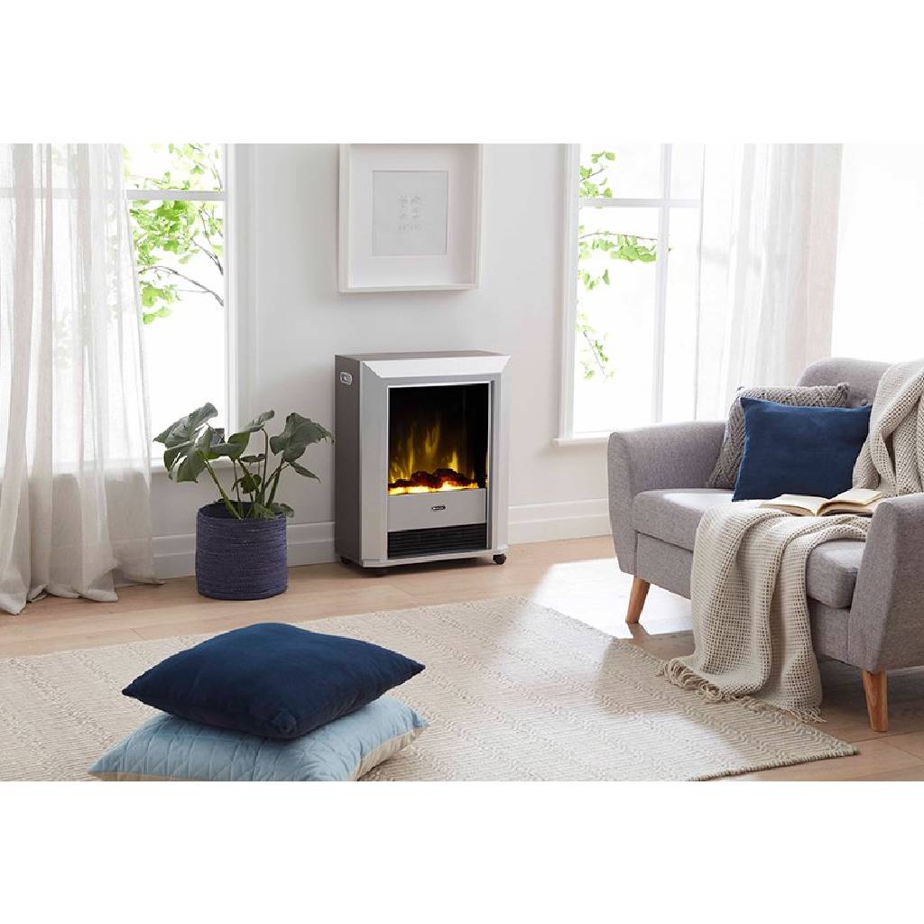 Dimplex LEE 2kW Silver Electric Fire Lifestyle - The Appliance Guys