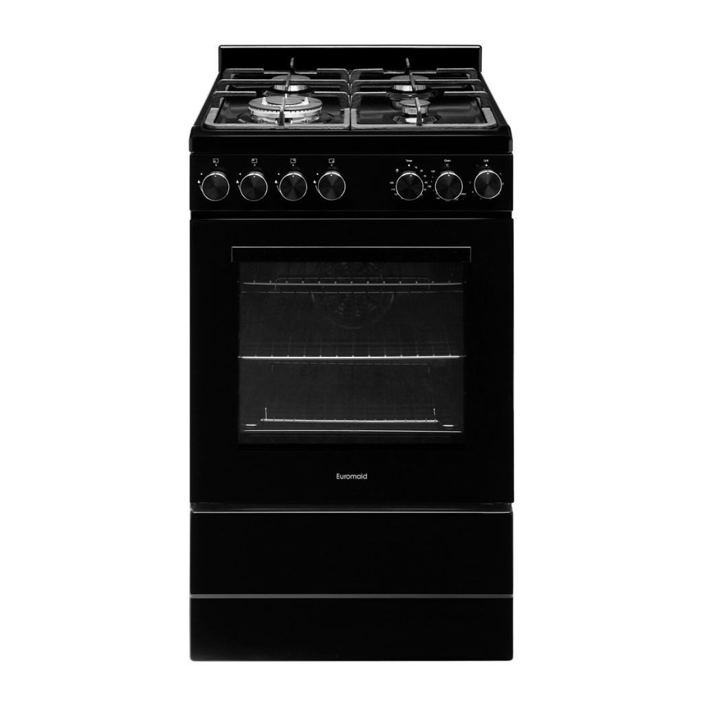 Euromaid EFS54FC SGB 54cm Freestanding Gas Oven With Gas Cooktop The Appliance Guys