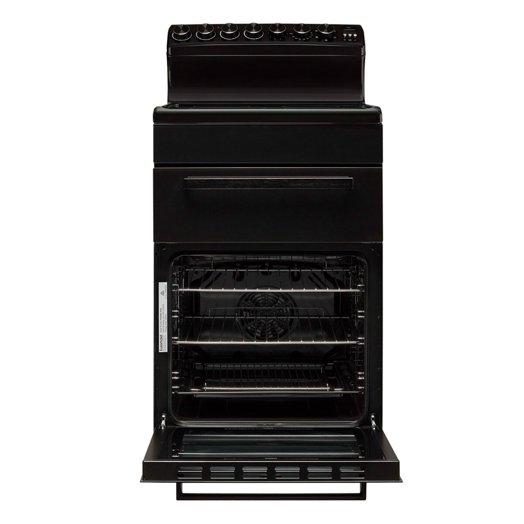 Euromaid EFS54RC-DCB 54cm Freestanding Electric Oven with Ceramic Cooktop