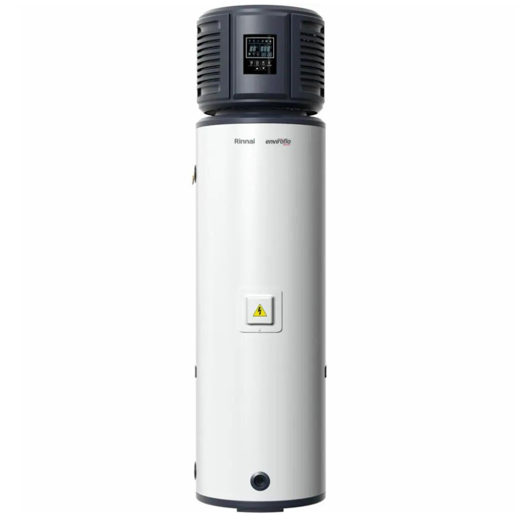 Rinnai EHPT180VM White Enviroflo 180L Vitreous Enamel Heat Pump Hotwater System