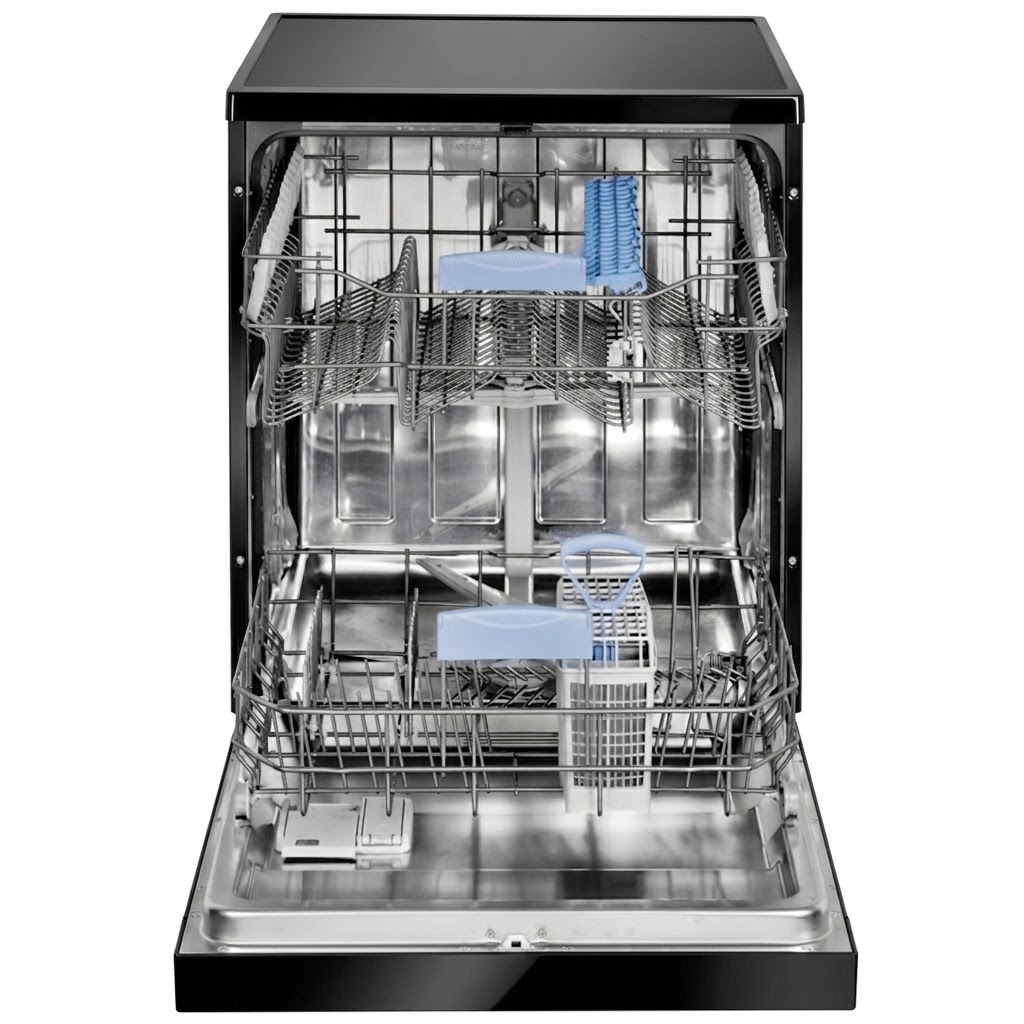 Fulgor FDW8000B 60cm Black Gloss Freestanding Dishwasher