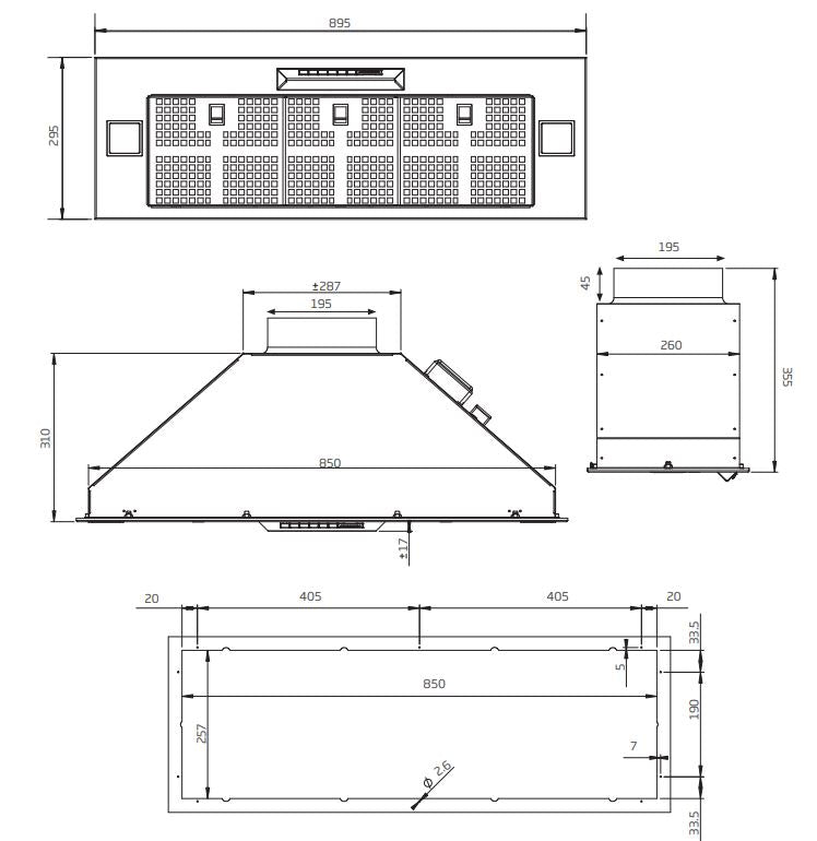 Schweigen GA-600ST 60cm Stainless Steel Undermount Rangehood (Silent)
