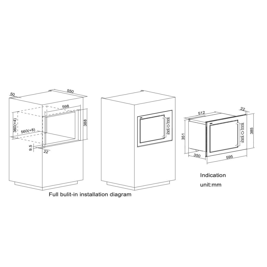 Fotile HW25800P-C2T Microwave Oven