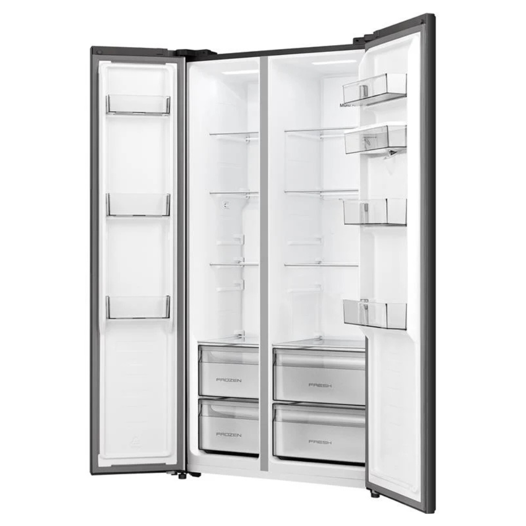 Hisense HRSBS540BW Angle Open Door - The Appliance Guys
