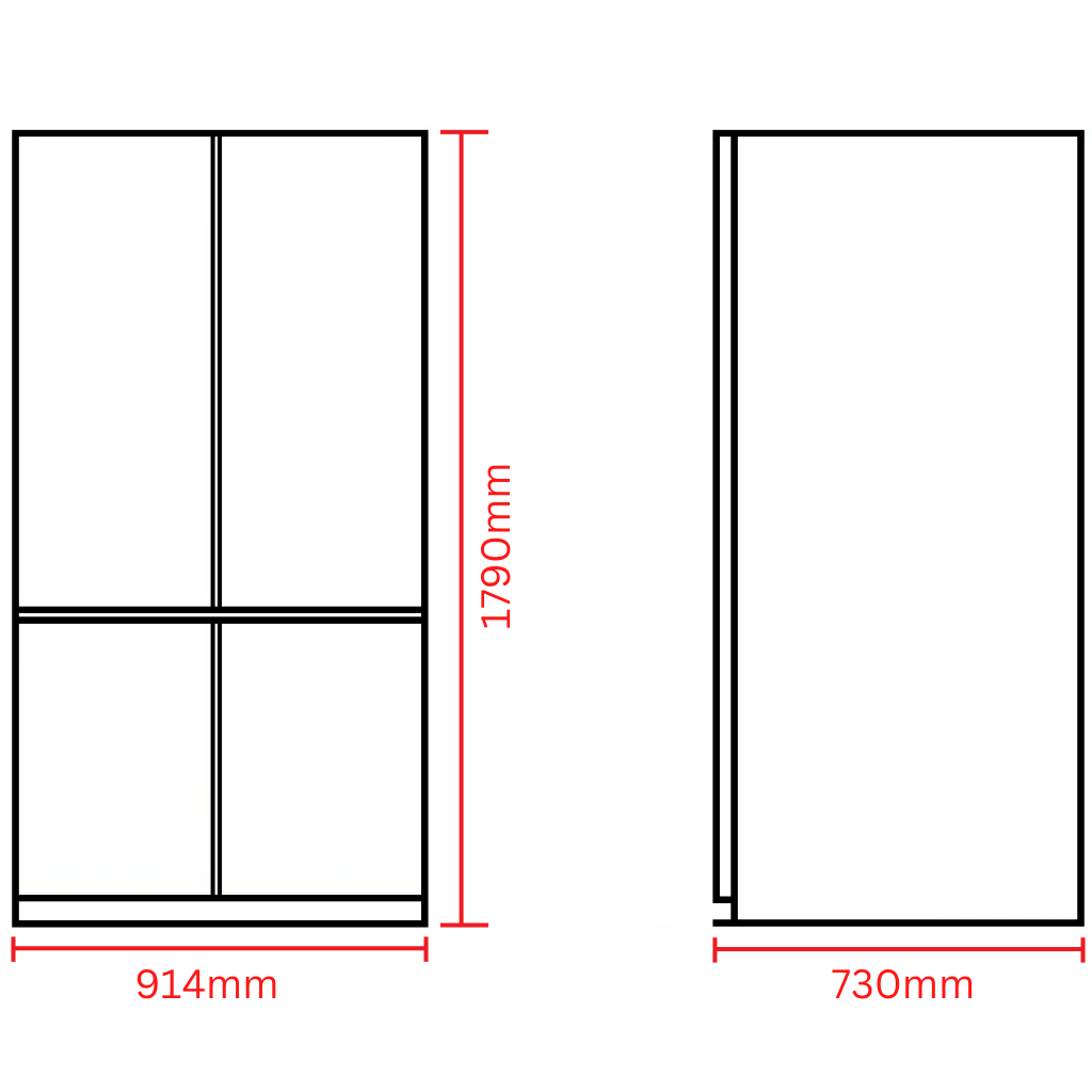Hisense HRCD640TBW Dimension Image - The Appliance Guys