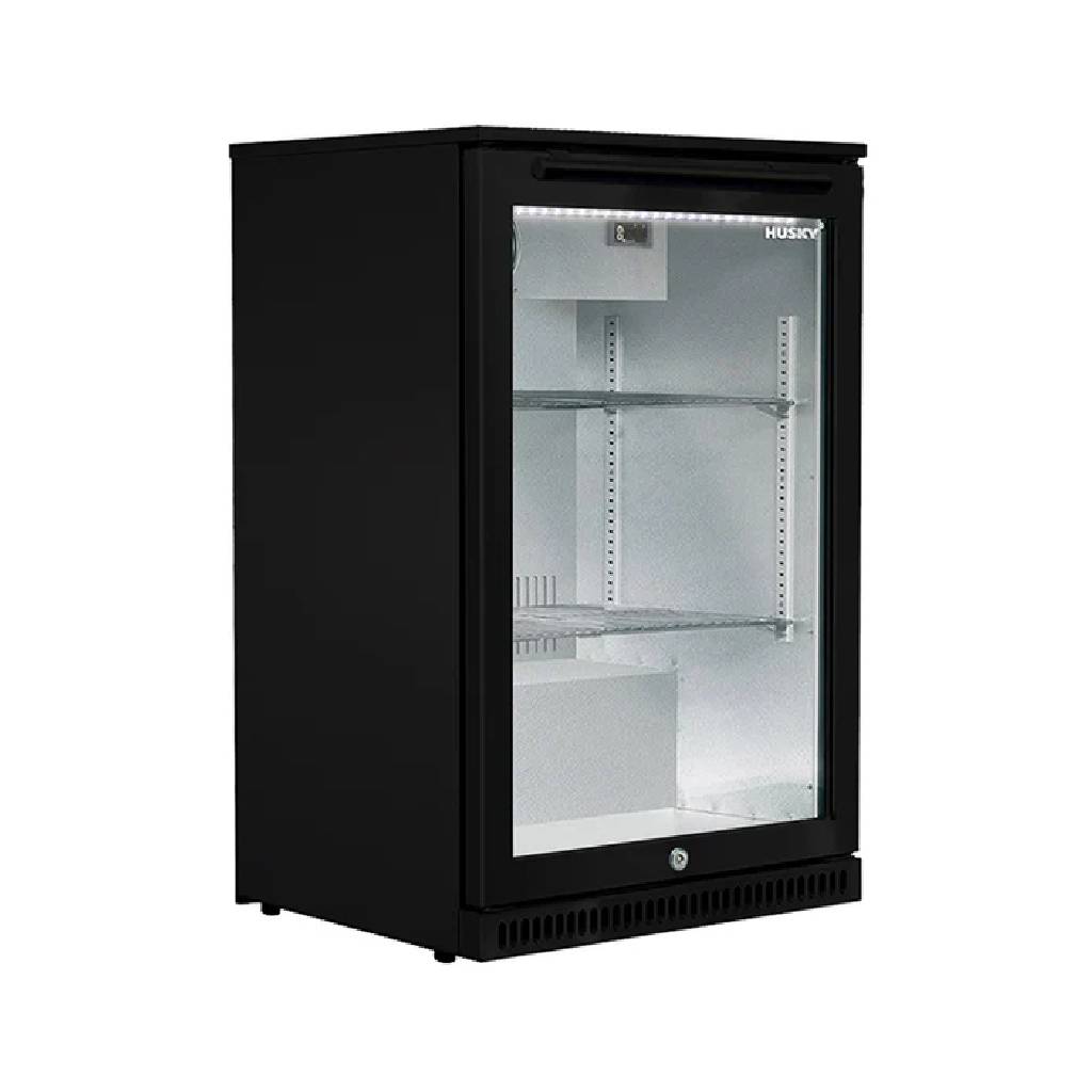Husky ALF-C1-BLK-840 90L Black Tropical Outdoor Alfresco Single Bar Fridge *AVAILABLE IN NSW ONLY*