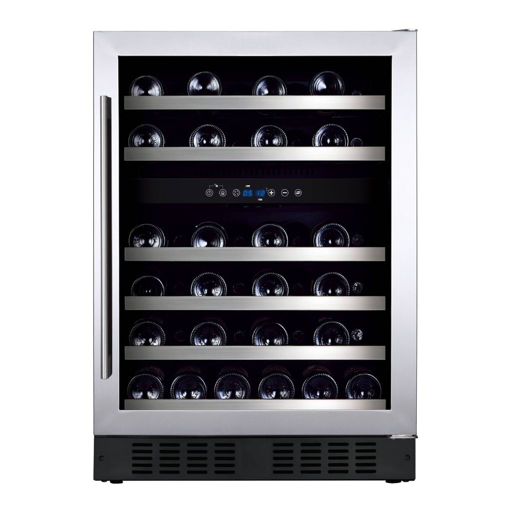 InAlto IWCD46 46 Bottle Stainless Steel Dual Zone Wine Chiller