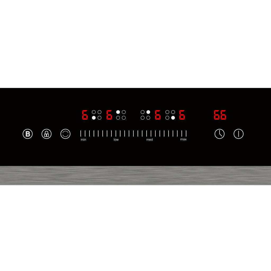 Linarie Cannes LS60I1F2Z 60cm Black 4 Zone Induction Cooktop with Flex Zone