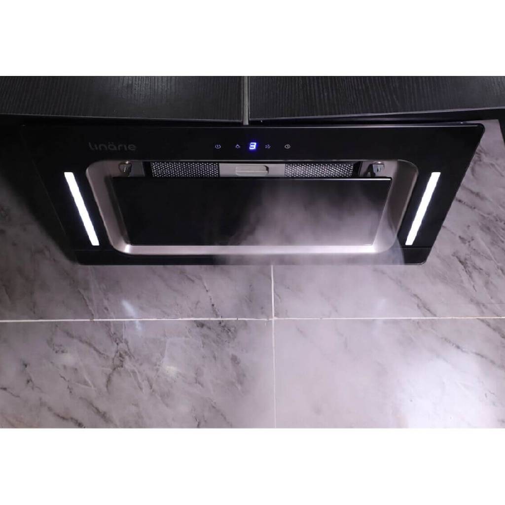 Linarie Nantes LYBIH52BG 52cm Black Undermount Rangehood