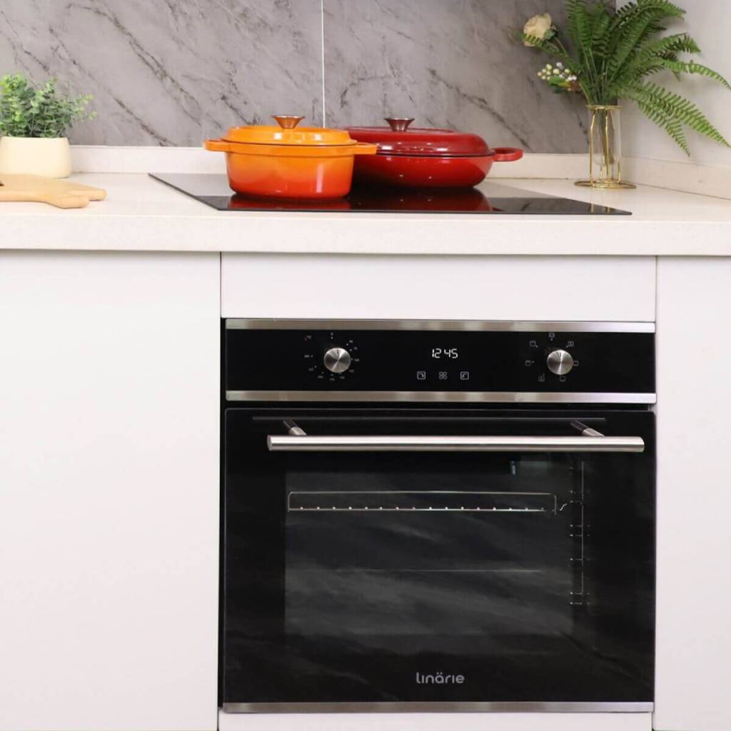 Linarie Langon LYBO70DMF 70L Black Built-In Electric Oven