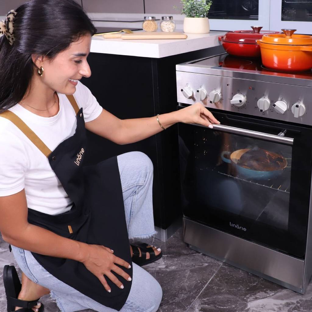 Linarie Rouen LYFC5060CX 50cm Stainless Steel Freestanding Cooker with Ceramic Hob