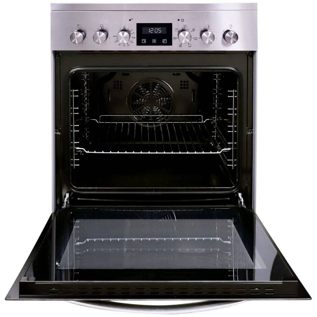 Linarie Caen LYFC6060CDX 60cm Stainless Steel Freestanding Cooker with Ceramic Hob