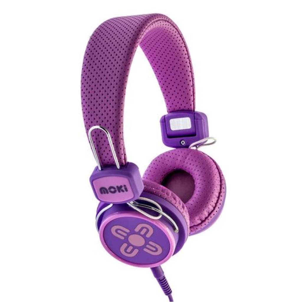 Moki MHPKSPP Pink/Purple Kids Safe Headphone