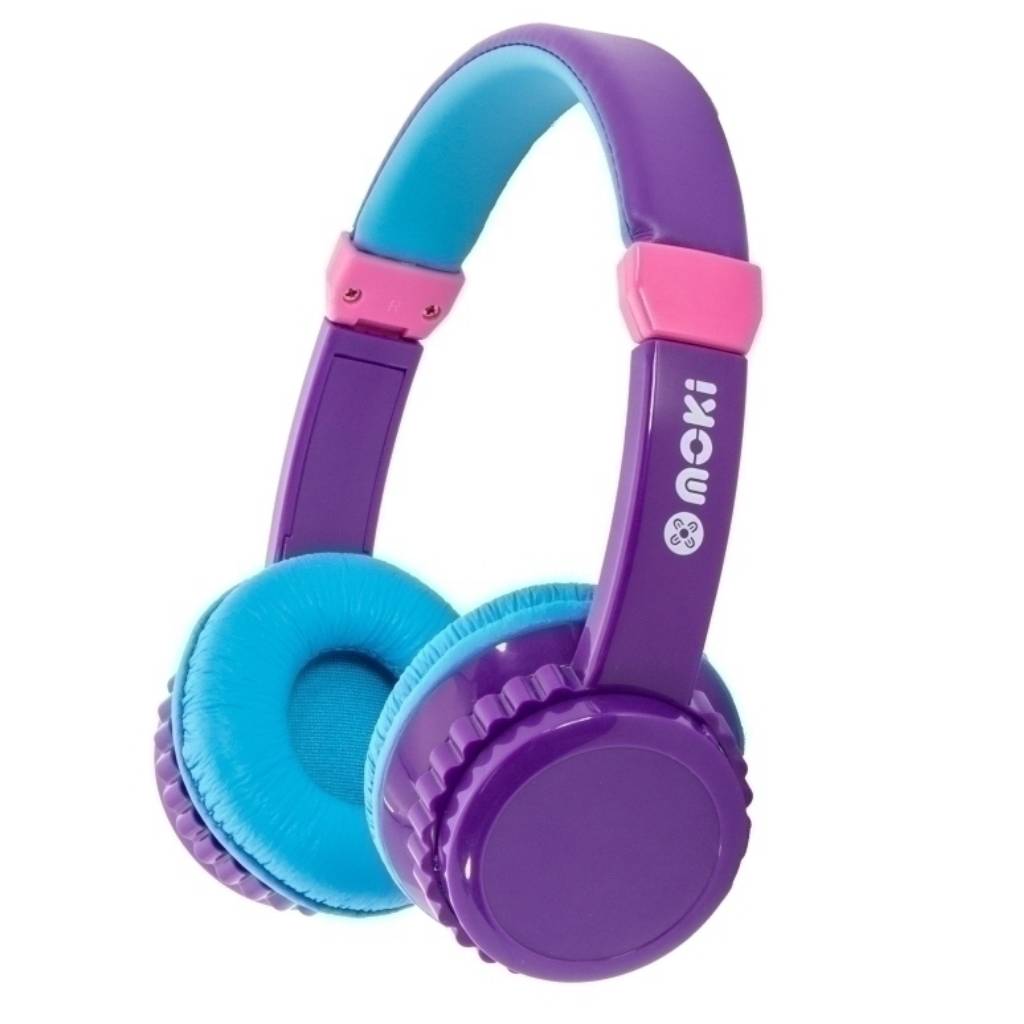 Moki MHPPSPA Purple/Aqua Play Safe Headphone