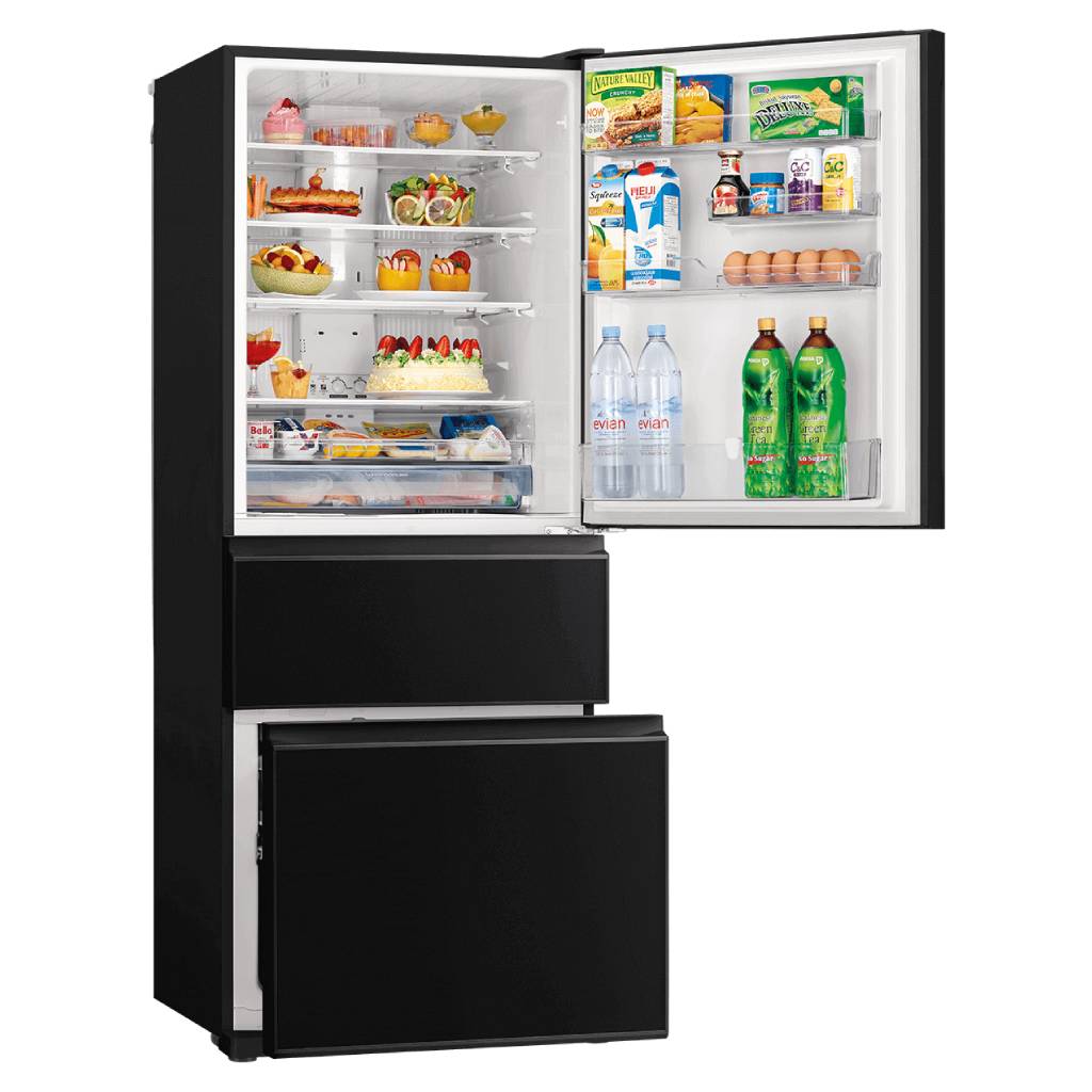 Mitsubishi Electric MR-CGX450ER-GBK-A 450L Bottom Mount Fridge