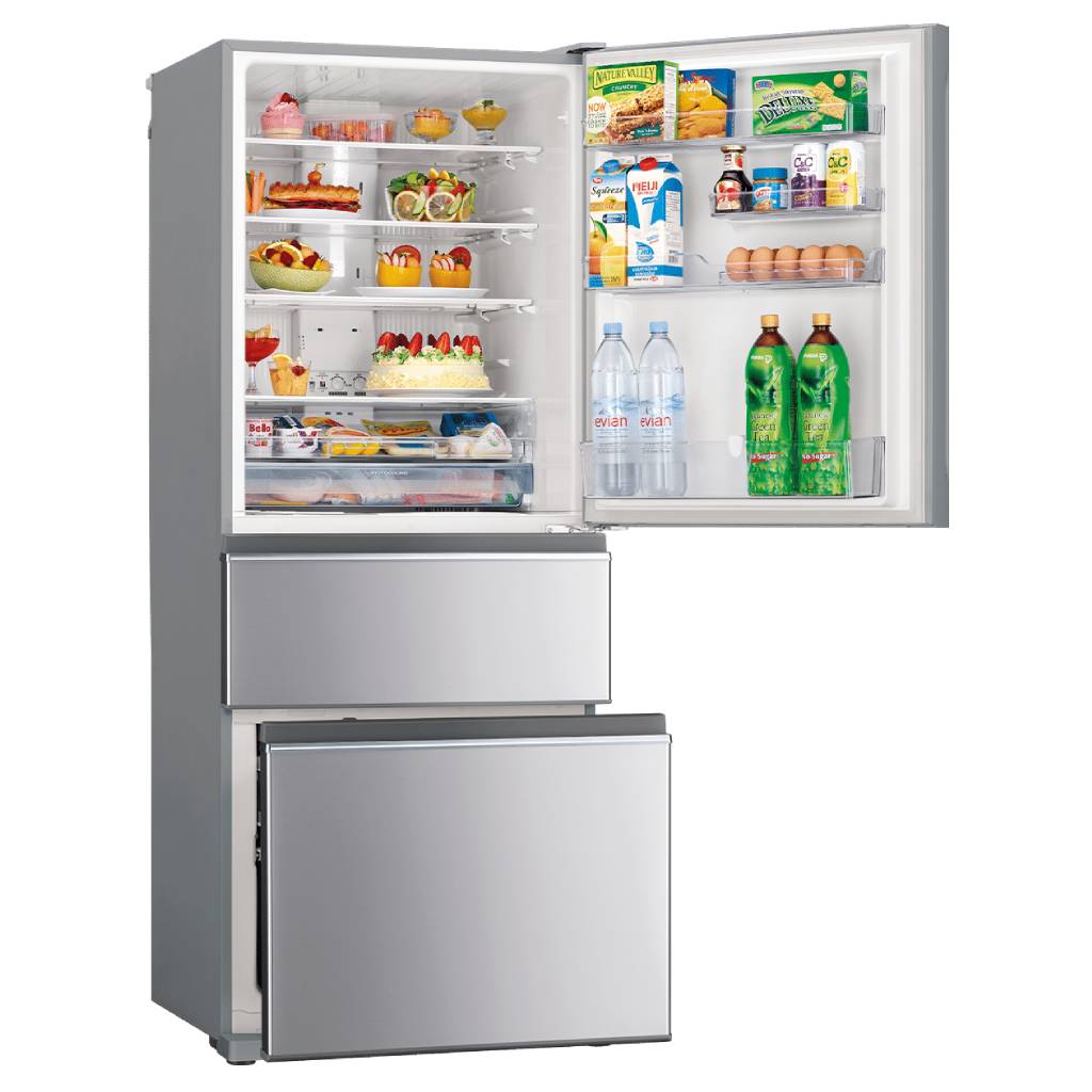 Mitsubishi Electric MR-CX450ER-ST-A 450L Stainless Steel Bottom Mount Fridge
