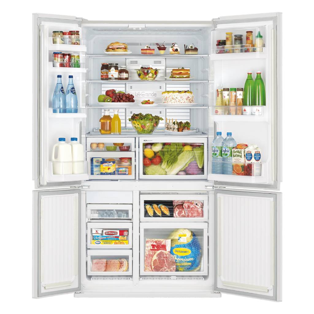 Mitsubishi Electric MR-LA635ER-GWH-A 635L White French Door Fridge