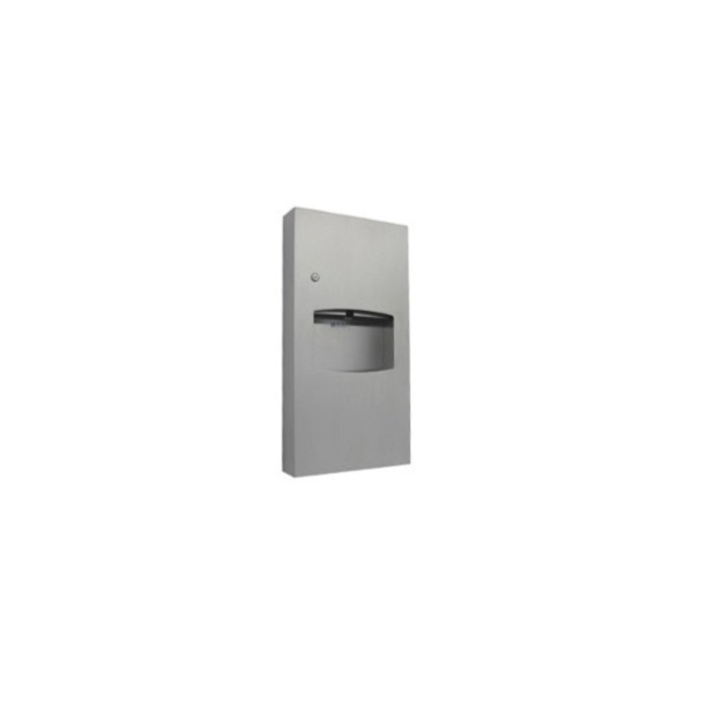 Metlam ML710_SM_MK2 Paper Satin Stainless Steel Surface Mounted Towel Dispenser & Waste Receptacle