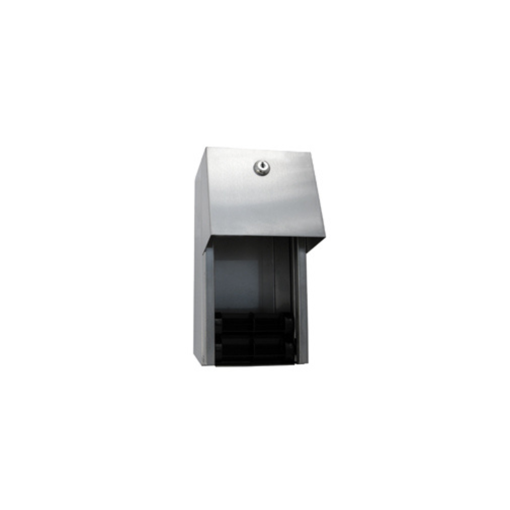 Metlam ML800 Satin Stainless Steel Double Toilet Roll Dispenser