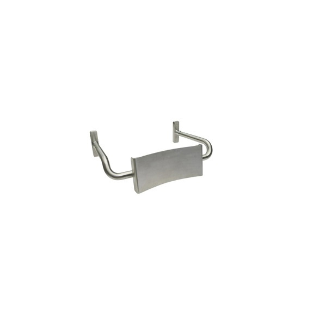 Metlam MLR119C_VP_ANMB Stainless Steel Vandal Proof Curved Backrest