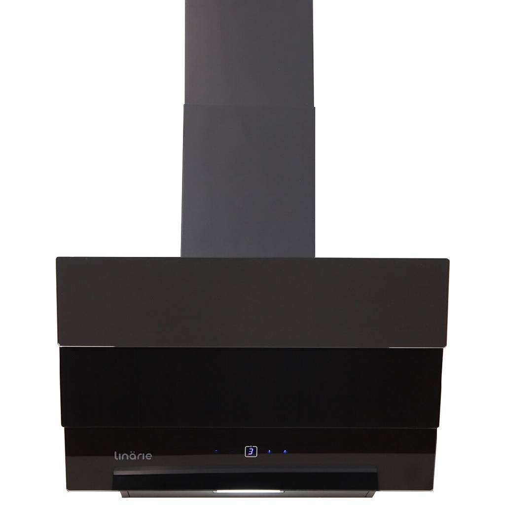 Linarie Gruissan RAHSL60B3 60cm Black Canopy Wall-Mounted Rangehood