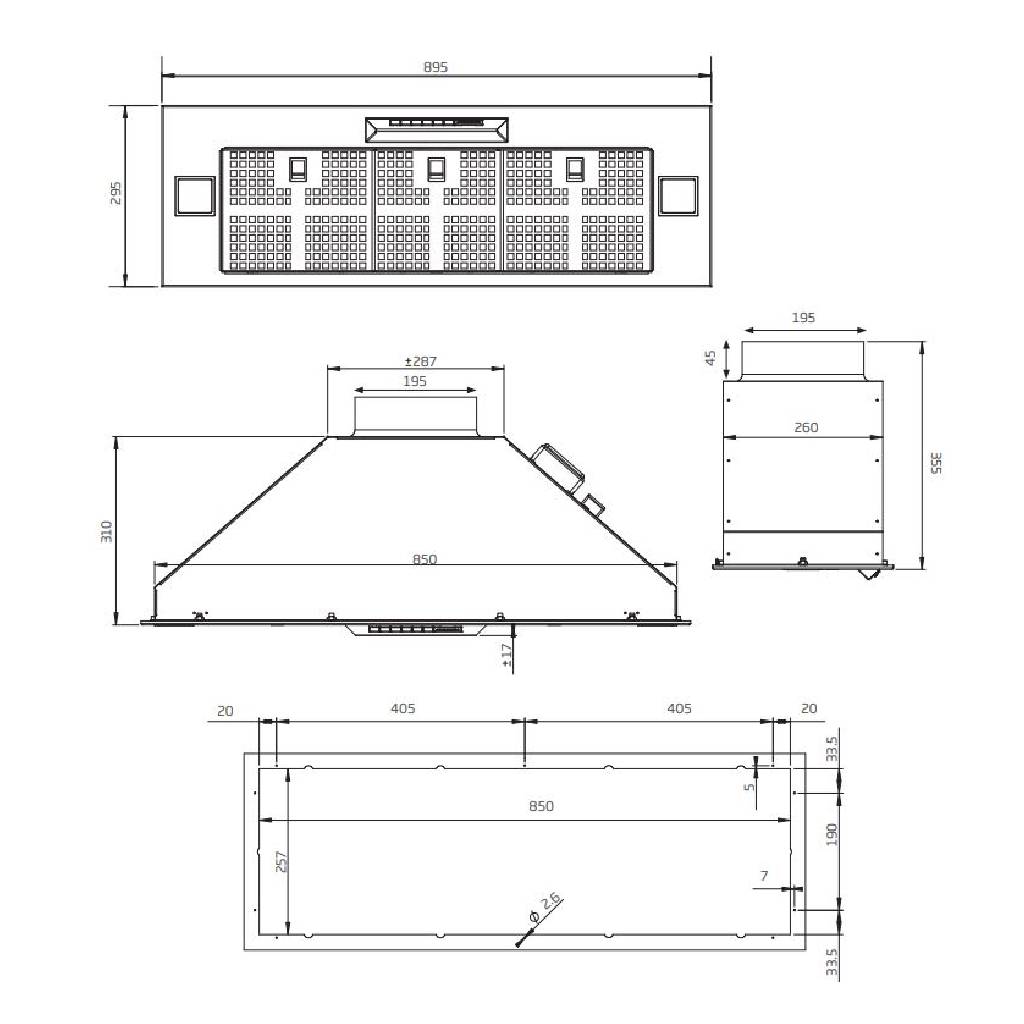 Schweigen GA-600SP 60cm Stainless Steel Undermount Rangehood (Silent)
