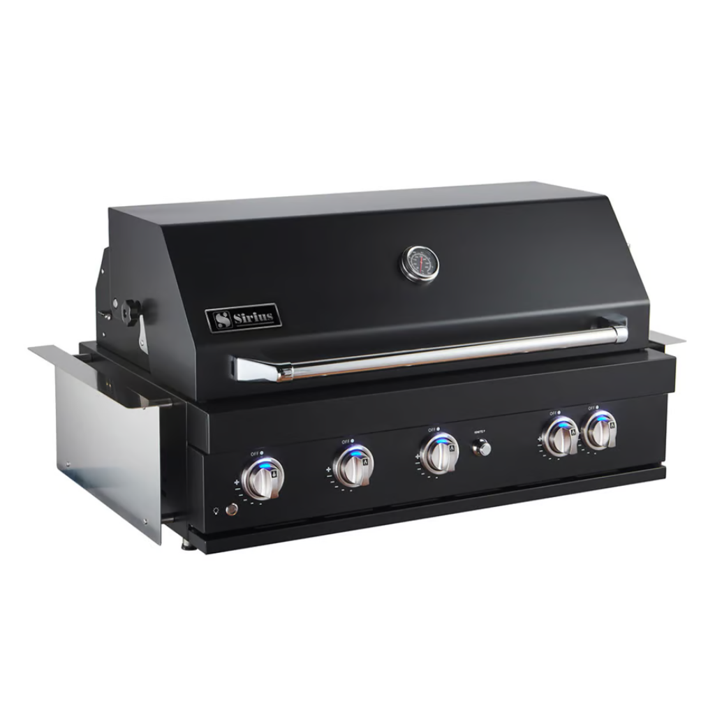 Sirius SIR-BG3101-BLK Black Built-in 5 Burner Gas BBQ