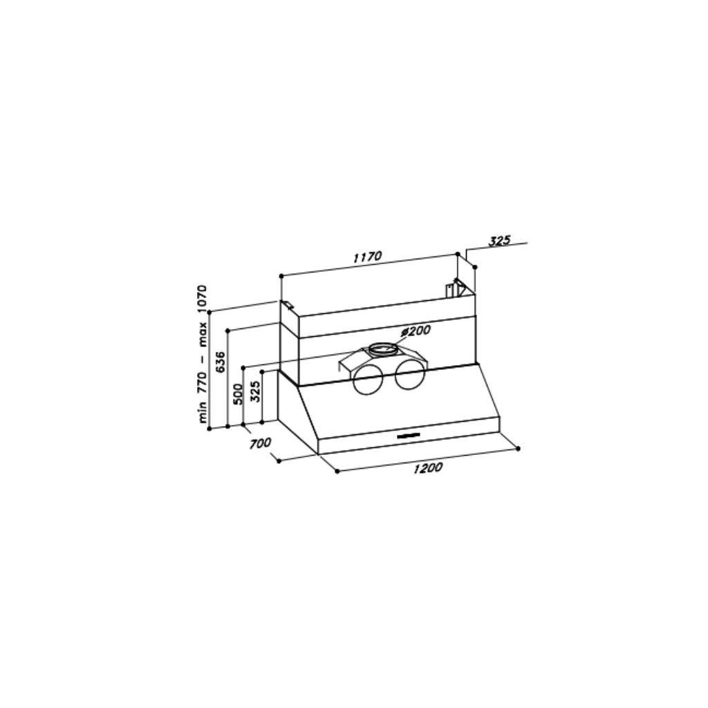 Sirius SLEM83BBQ 1200 SEM7 Dimensions - The Appliance Guys