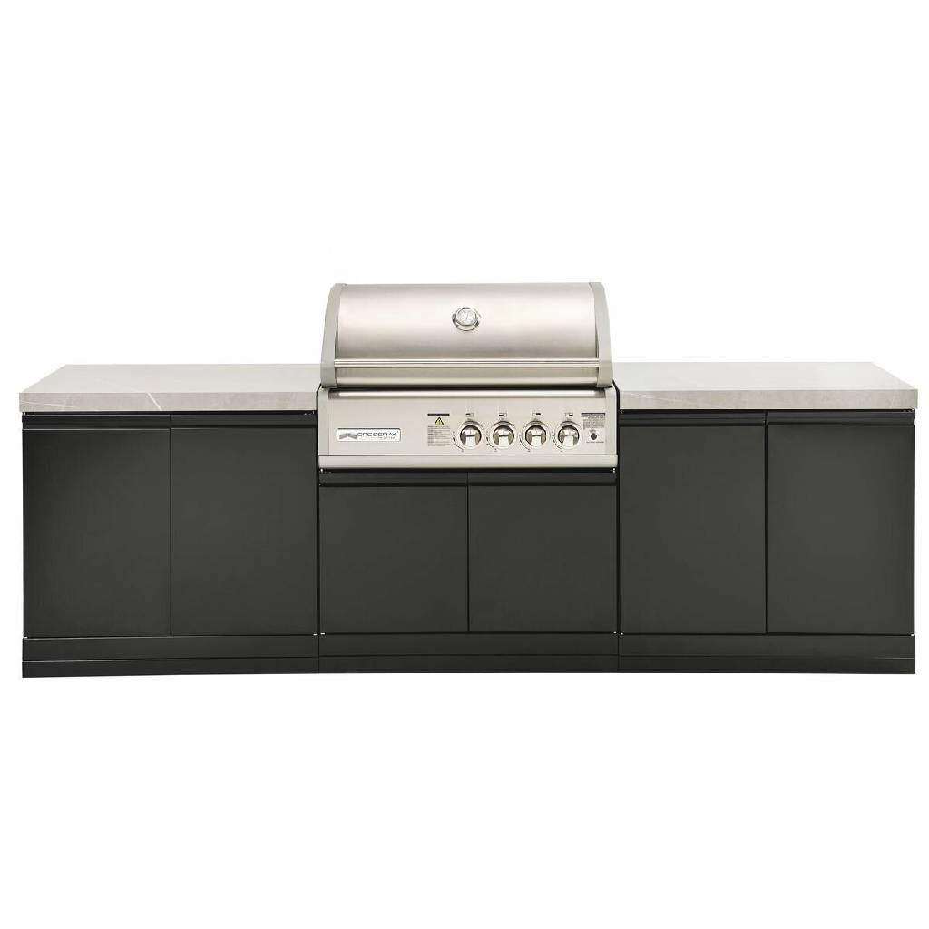 Crossray TC4K-05 Black 4B-S Series Outdoor Kitchen