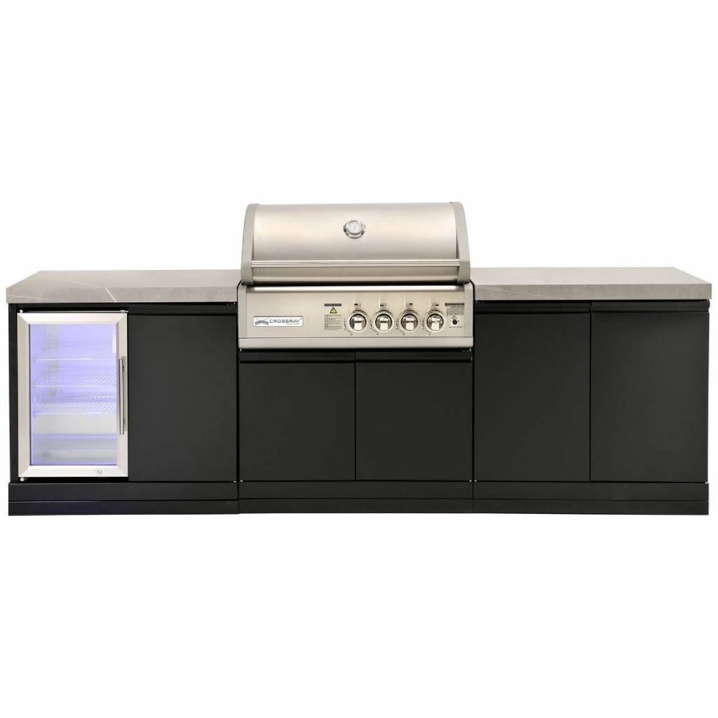 Crossray TC4K-07 Black 4B-S Series Outdoor Kitchen