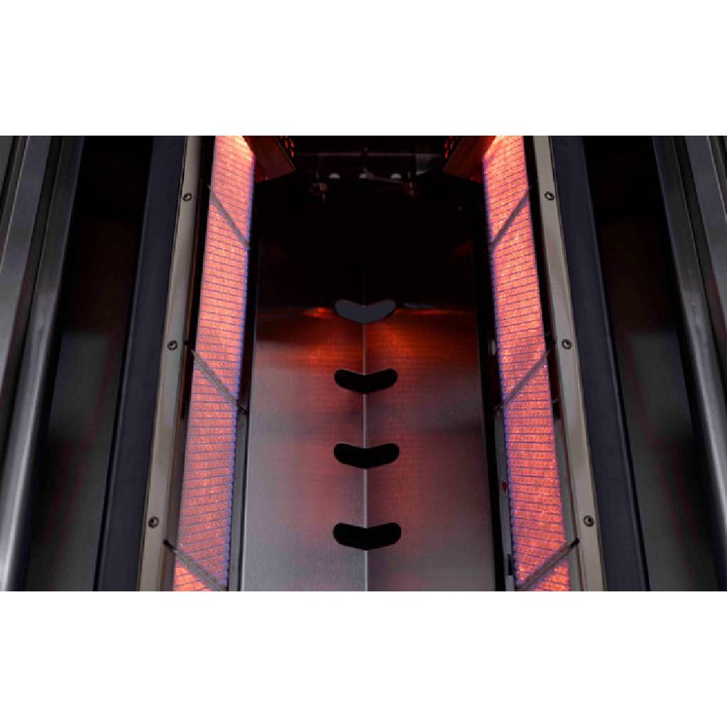 Crossray TCS2-IBL Stainless Steel 2 Burner Gas Drop in BBQ