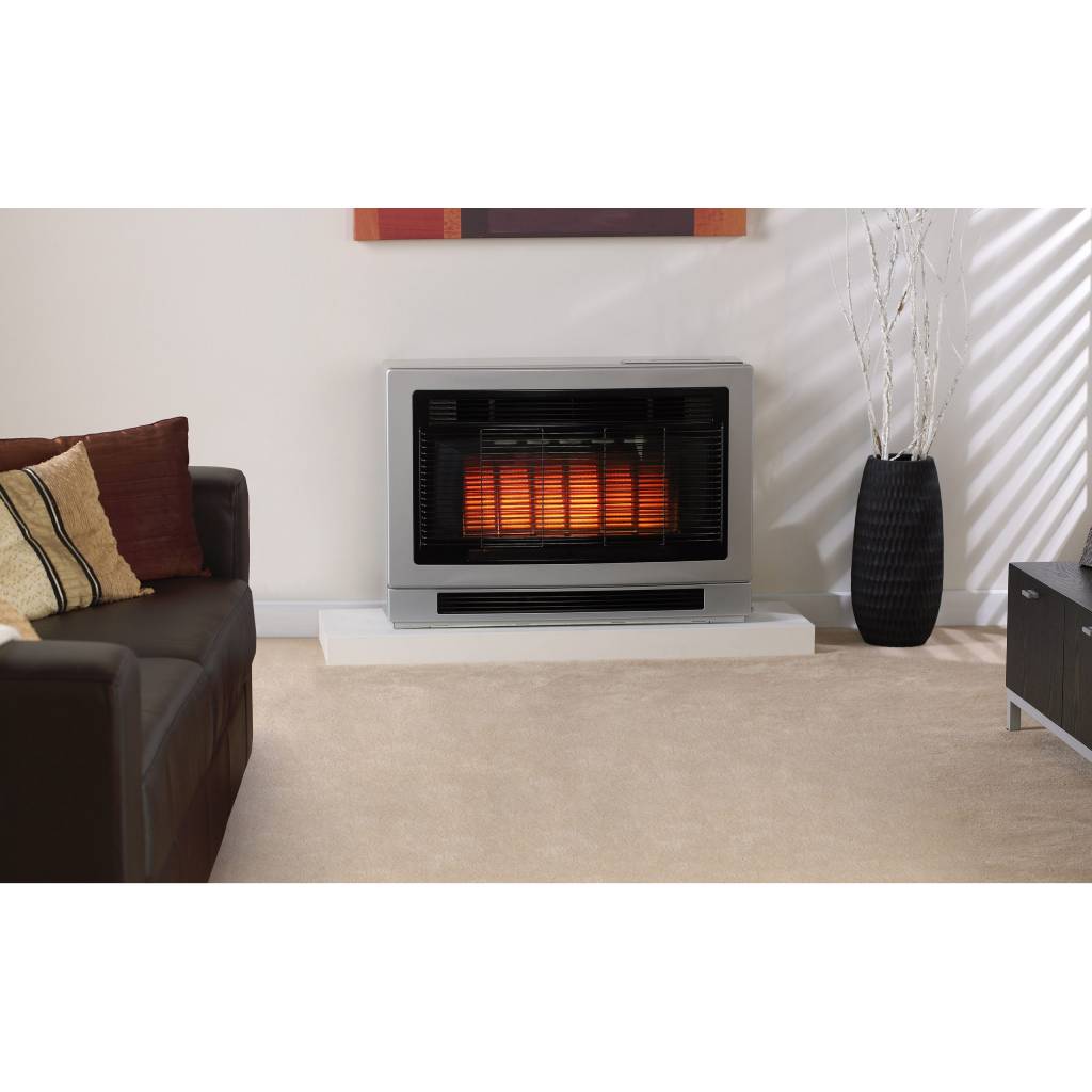 Rinnai ULT2CGL Gunmetal Silver Ultima II Console Space Heater