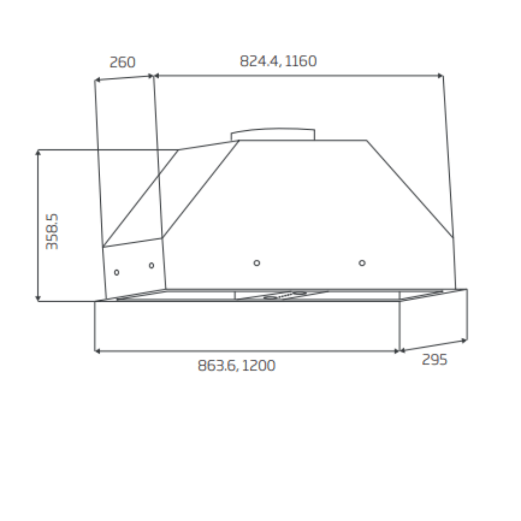Schweigen UM-9ST 90cm Stainless Steel Undermount Rangehood (Silent)