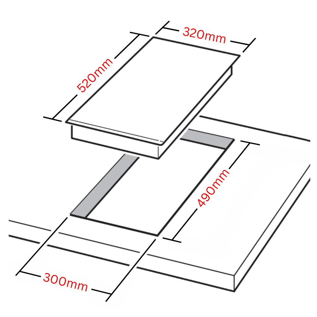 Westinghouse WHC322BC Dimension Image - The Appliance Guys