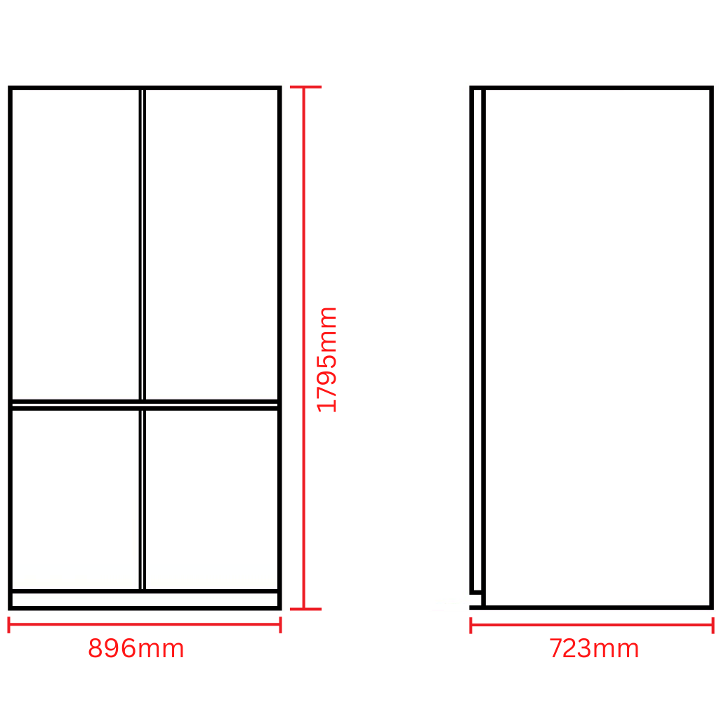 Westinghouse WQE5660SA 564L Silver French Quad Door Fridge