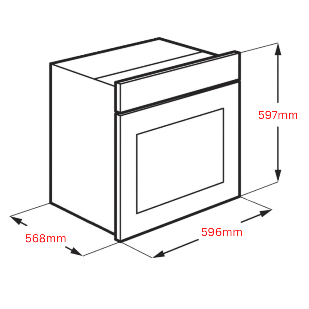 Westinghouse WVG6515SD Dimension Image - The Appliance Guys
