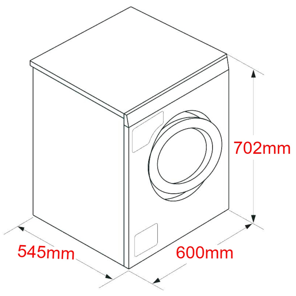 Artusi ACD60A 6kg White Vented Dryer - The Appliance Guys