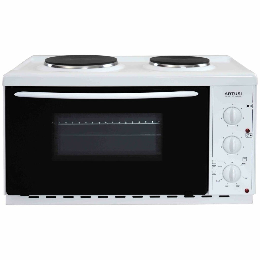 Artusi AOMK1 22L White Freestanding Mini Kitchen Compact Oven - The Appliance Guys