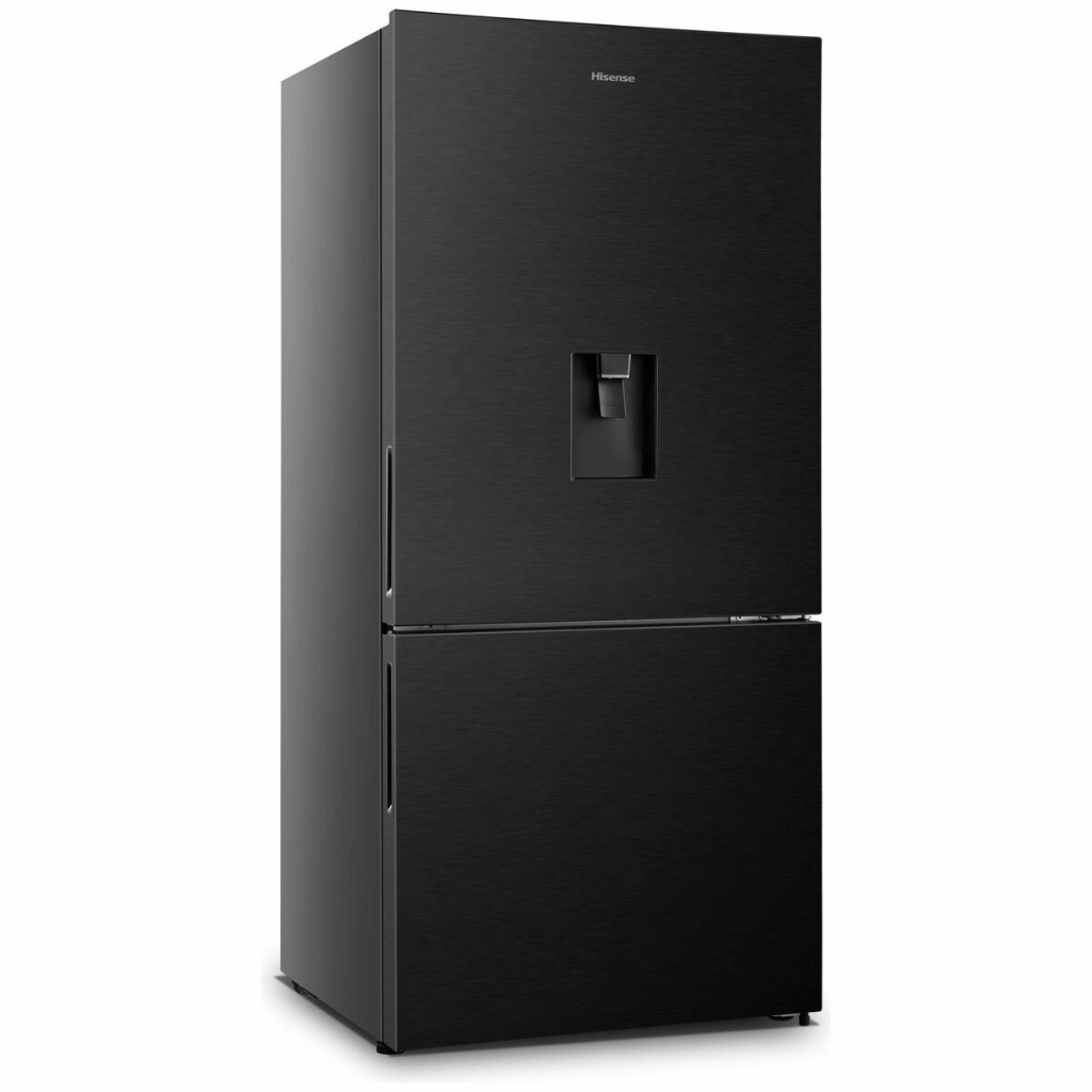 Hisense HRBM482BW 482L Black Steel PureFlat Bottom Mount Fridge