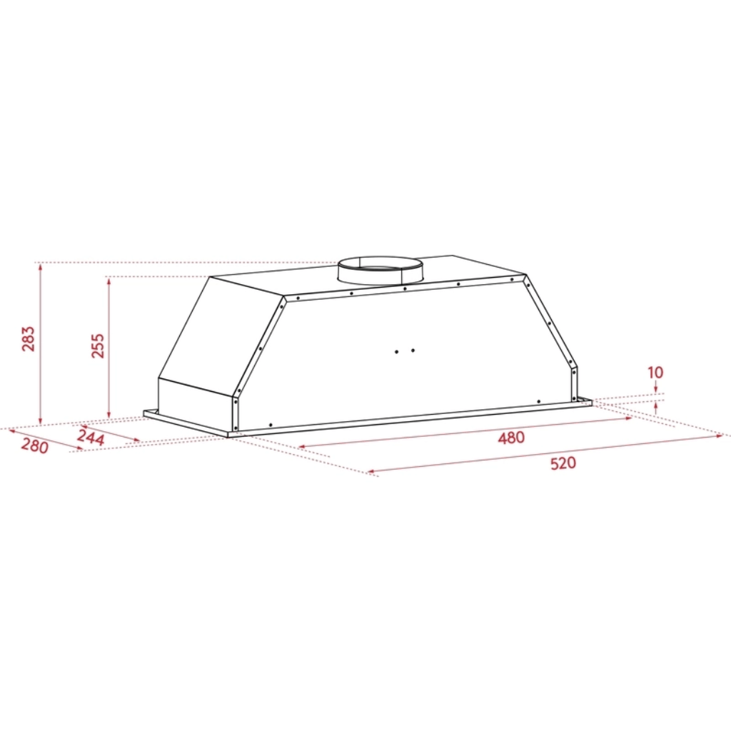 Inalto IUM52 52cm Stainless Steel Undermount Rangehood