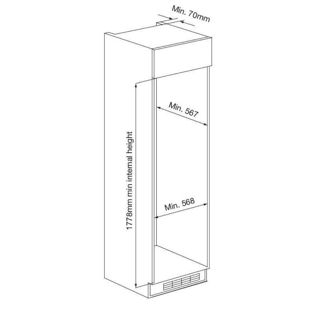 Kleenmaid CRZ25511r dimensions - The Appliance Guys
