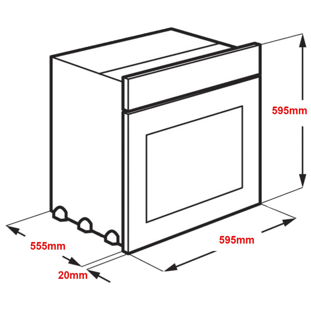 Omega OO61PX 60cm Pyrolytic Electric Wall Oven - The Appliance Guys
