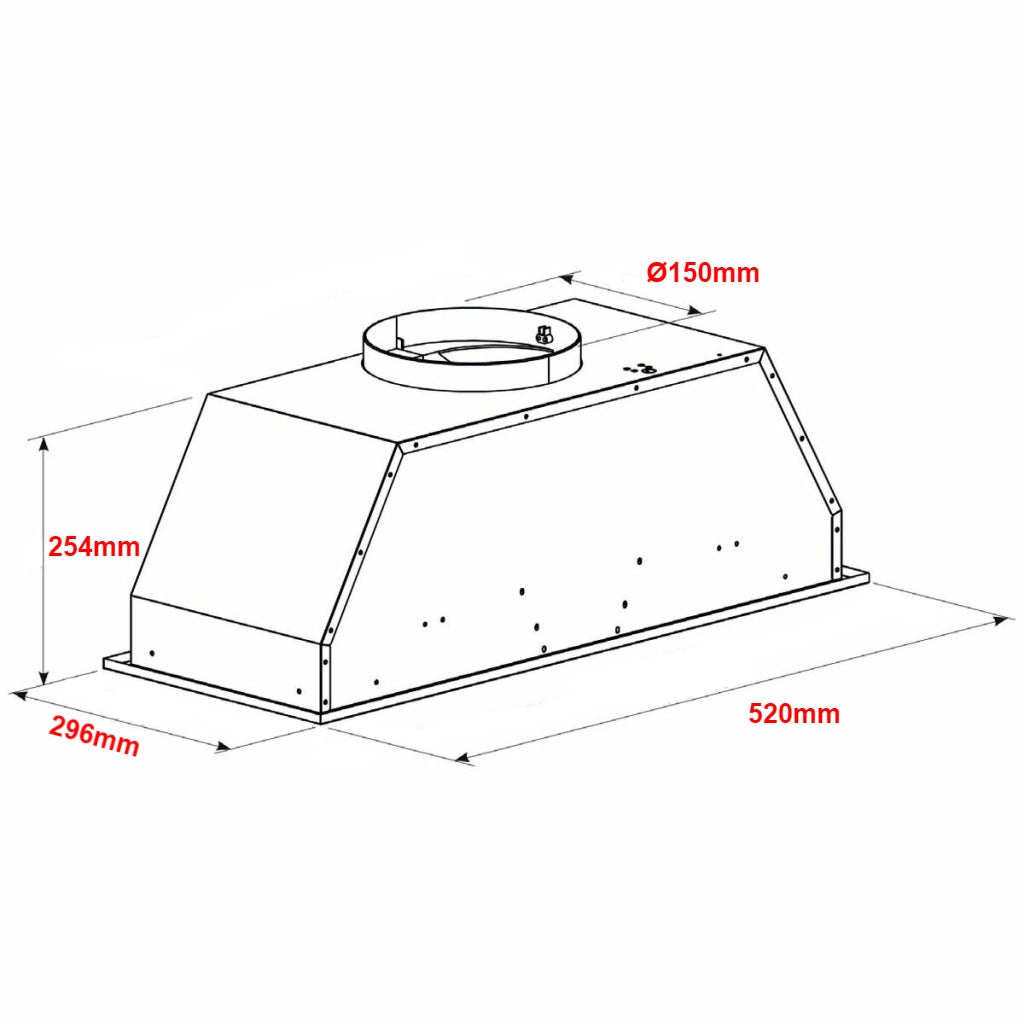 Omega ORU50XL 52cm Undermount Rangehood - The Appliance Guys