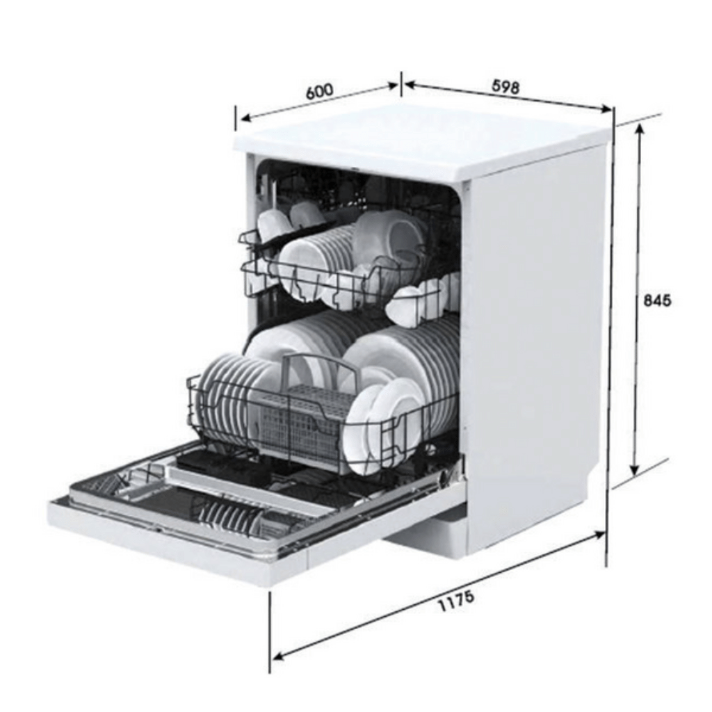 Omega ODW700X 60cm Stainless Steel Freestanding Dishwasher